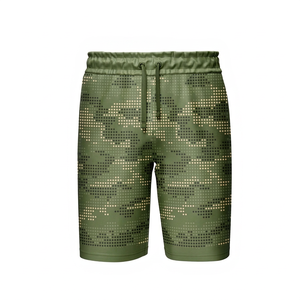 Shorts de football respirants à séchage rapide, conçus pour une performance optimale, offrant un confort dynamique, une coupe ajustée et un motif inspiré de la mode urbaine. - Product Image 1