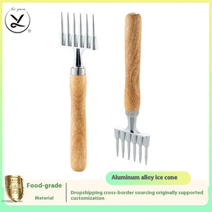 Ciseau à glace en aluminium personnalisé et outil à whisky en forme de cône, ustensile de bar pour barman, fourchette à glace hexagonale 220x60mm - Product Image 2