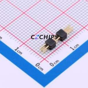 X1322WV-2x02H-C40D30-E80 Pin Header Through hole Component (THT),P=1.27mm Connector 2x2P 1.27mm 1.27mm Pin Header - Product Image 1