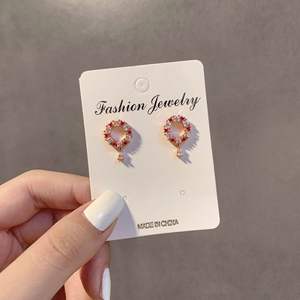 أقراط مرصعة لطيفة على الطراز الكوري للفتيات مجوهرات أنيقة جمالية بسيطة وحلوة - Product Image 3