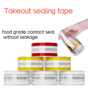 Cinta adhesiva de silicona de un solo lado BOPP para embalaje de alimentos, café, té, comida para llevar, sellado de bolsas - Product Image 6