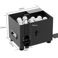 Machine à balles de golf en métal robuste, à commande au pied, capacité de 50 balles, distributeur automatique de balles de golf, simulateur de driving range