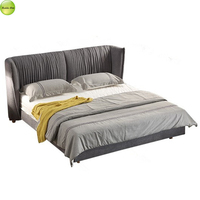 Lit standard doux de taille Queen, style coréen, nouveau produit populaire, lit de haut niveau