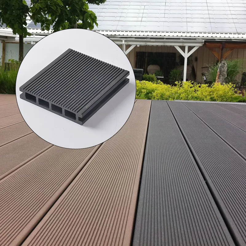 Hot Sale Waterproof Hollow Wpc Decking Low Price Co-Extruded Wpc Composite Decking Boards For Garden