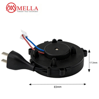 Enrouleur de câble rétractable Mella pour extérieur, câble SJTW, IP54, prise 220V AC, 2 prises, matériau ABS ignifuge, longueur personnalisée