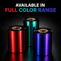 Pita Termal Campuran Lilin Multi-Warna 110mm*300m Pita Transfer Lilin Resin Berkinerja Tinggi untuk Printer Dot Matrix