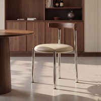 Chaises de restaurant HUALIN de style moderne en acier inoxydable, avec revêtement en cuir résistant aux taches pour un nettoyage et un entretien faciles