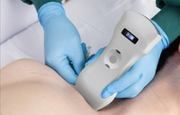 Sonde d'échographie Doppler couleur portable sans fil, sonde d'échographie médicale sans fil portative 3 en 1 avec 192 éléments