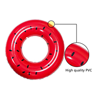 Vente en gros de pastèque de haute qualité motif de fruits cercle de natation piscine flotteur anneaux de natation gonflables grand anneau de natation pour les enfants
