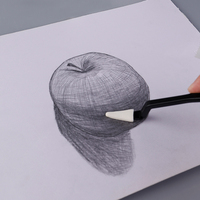 Ensemble de gommes à dessin Xin Bowen en blister, tête en éponge de latex, grattoir pour le dessin, l'art, la peinture d'ombre et kit d'outils à bords doux