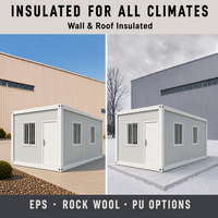 Maison conteneur modulaire préfabriquée mobile de luxe avec un design moderne, utilisée pour les chambres, les entrepôts et les bureaux