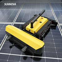 Robot de nettoyage de panneaux solaires SUNNOVA L3, mini robot à chenilles avec brosse de nettoyage de 60 cm pour toits instables, fonctionnement par une seule personne