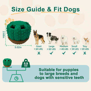 Juguete Interactivo Personalizado para Perros, Dispensador de Comida Lenta, Pelota Masticable, Pelota Rodante, Juguete de Silicona para Perros, Dispensador de Golosinas - Product Image 3