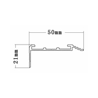 Protection d'angle de marche d'escalier en aluminium avec insert en PVC écologique pour escaliers intérieurs et extérieurs