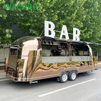Camion de restauration mobile Wecare avec cuisine complète, bar, remorques alimentaires pour la vente au Canada