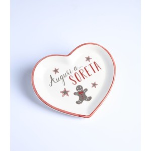 Piatto a Forma di Cuore con Scritta 'I Migliori Auguri per la Sorella' per Decorazione Tavola Festa - Product Image 1