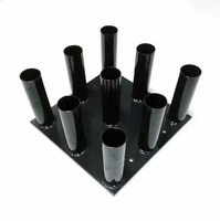 Support de base pour haltères à 9 trous |   Support de poids réglable |   Accessoire pour rack de squat et de développé couché