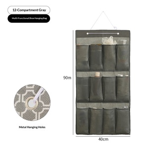 Organizador de zapatillas para colgar en la puerta, de 5 capas, de tela no tejida, con múltiples compartimentos, para uso doméstico, transfronterizo - Product Image 2