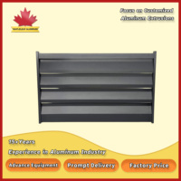 Clôture à persiennes fixes en aluminium, système de clôture à lames en aluminium en promotion, design moderne de portail à persiennes en aluminium, persienne coulissante rétractable