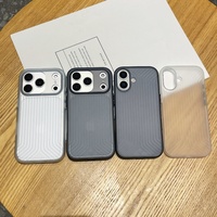 Coques de téléphone portable mates C0407 pour iPhone 16 17 Air 15 Pro 14 13 12 11 18 Pro Max, ultra-fines, rigides, antichoc, protection arrière