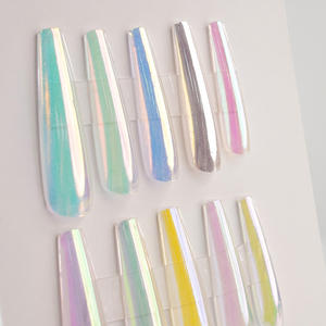 ผงสีทาเล็บ OEM 9 สี ขาวมุก โครมเมทัลลิก ผงโฮโลแกรม ออโรร่า - Product Image 2