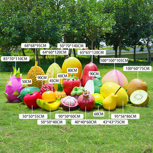 Esculturas de Fibra de Vidrio de Frutas y Verduras de Simulación para Jardín Exterior, Modelo de Fresa y Cereza para Tienda de Frutas, Adornos Decorativos - Product Image 6