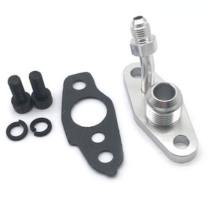 ターボビレットオイルフィード & ドレインフランジトヨタCT20 CT26 4AN 10AN M8 X 1.25mm用 - Product Image 4