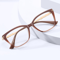 Lunettes anti-lumière bleue pour femmes MS 81685 en TR90, décorées de plusieurs strass, branches tendance, légères et polyvalentes pour le quotidien
