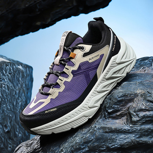 Zapatos <span class=keywords><strong>de</strong></span> Senderismo Todoterreno para <span class=keywords><strong>Hombre</strong></span>, Zapatos Transpirables para Correr por Senderos, Zapatos <span class=keywords><strong>de</strong></span> <span class=keywords><strong>Trekking</strong></span> Ligeros Antideslizantes, Adecuados para Deportes al Aire Libre - Product Image 3