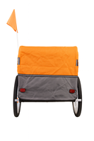 Remorque de vélo pour enfant en fer pliable et réglable, porte-charge arrière pour enfants, capacité de charge de 70 kg, freins à disque doubles, détachable pour l'extérieur