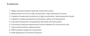 Instrument de mesure de la conductivité de l'eau EC-5Z-H EC-5Z-L, testeur EC portable de qualité de l'eau pour l'analyse d'échantillons d'eau - Product Image 2