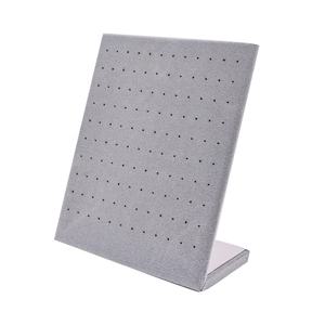 <span class=keywords><strong>Porte</strong></span>-<span class=keywords><strong>boucle</strong></span> <span class=keywords><strong>d</strong></span>'<span class=keywords><strong>oreille</strong></span> de haute qualité présentoir de bijoux en velours gris présentoir de bijoux de fabrication à la main - Product Image 2