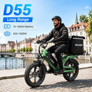 Vélo de livraison électrique D55 E-MTB, pneus larges 20 pouces, 750W, 48V55Ah, autonomie 240 km, vélo cargo OEM, prix d'usine - Product Image 1