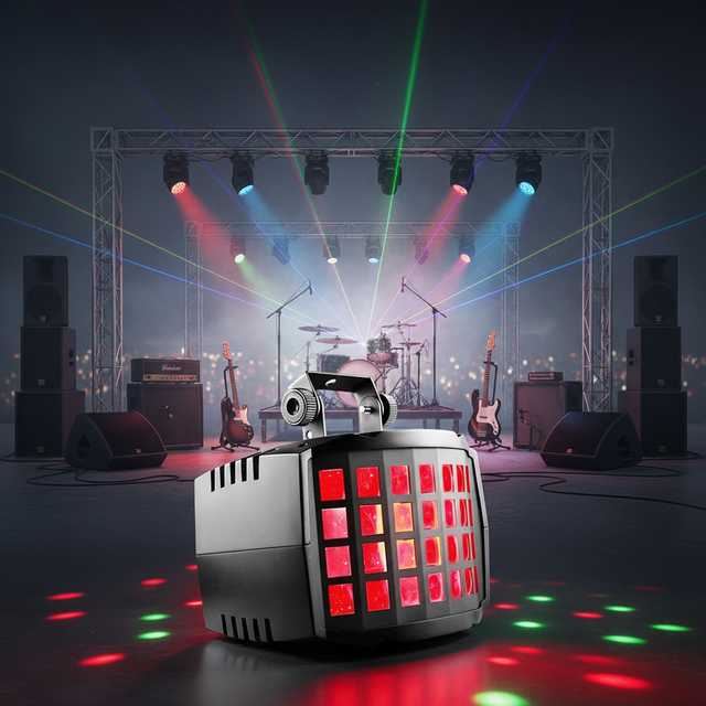 9CH LED RGBW Stage Light with DMX512 Wireless Sound Control Rechargeable Battery 7 Hours for DJ Parties Stage Events