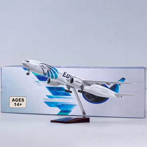 Avión de Juguete de <span class=keywords><strong>Egipto</strong></span> B777 de 47 cm con Luces LED, Avión de Metal Fundido a Presión, Regalo Coleccionable - Product Image 5