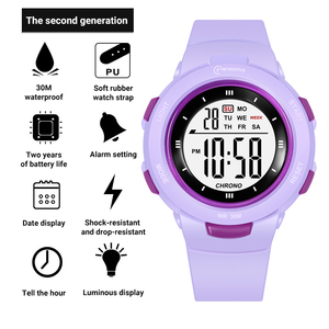 MINGRUI 8217L Montre de sport numérique élégante, luxueuse, précise, durable et étanche, très vendue - Product Image 2