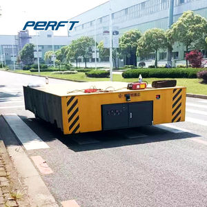 Chariot de transfert d'approvisionnement de la Chine 1-1300T chariots motorisés de transport résistants chariot à lit plat électrique - Product Image 2