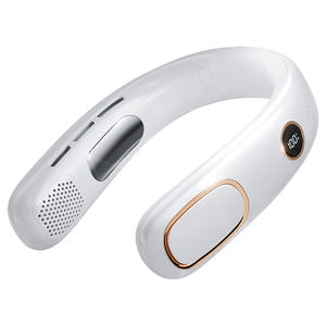 Ventilateur de cou portable sans pales, alimenté par batterie, rechargeable par USB, avec affichage numérique, ventilateur tour de cou mains libres - Product Image 1