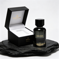 Parfum minimaliste pour homme, vaporisateur pour le corps, flacon de parfum en verre, 30 ml, 50 ml, 100 ml, flacon de parfum vide personnalisé avec boîte