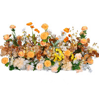 Ensemble de fleurs artificielles en soie tendance pour sol et boules, décoration écologique et magnifique pour la photographie et les vitrines