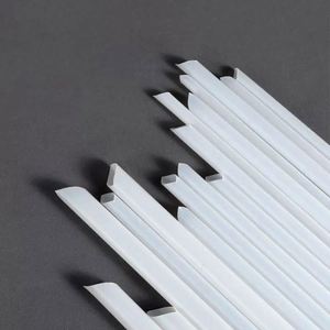 Wholesale Disposable White PLA Boba Drinking <b>Straw</b> Milkshake Biodegradable Boba Tea <b>Bamboo</b> Fiber <b>Straws</b> - Product Image 3