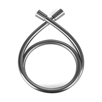 Tuyau de douche PEX en nickel brossé moderne avec conception anti-pli et raccords universels en laiton pour salles de bain de luxe