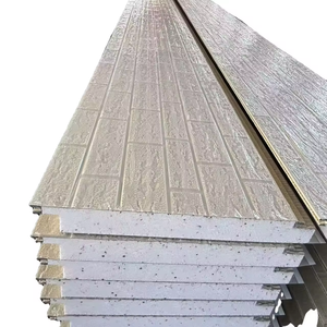 Panneau sandwich en acier pour façades de bâtiments, anti-corrosion, avec laine de roche et polyuréthane, jointures à l'épreuve de l'eau, 100 mm SR1000 - Product Image 4