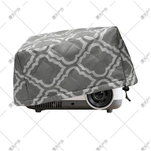 Projector Cover Quilted Oxford <b>Cloth</b> 35X34X21cm Drawstring Closure Pattern Design <b>Dust</b> Protection Home Use - Product Image 4