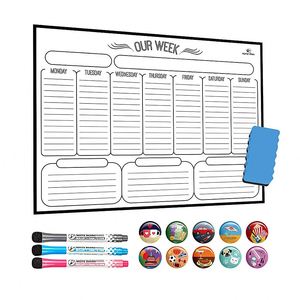 Hot Sale Magnet Whiteboard Removable Monthly Planner Magnetic <b>Calendar</b> Boards for <b>Kitchen</b> Fridge - Product Image 1