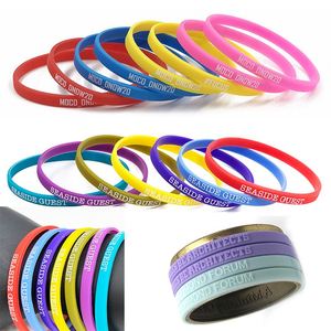 Bracelet en silicone portable d'extérieur, léger, en caoutchouc, motif personnalisé, accessoires pour club de fans - Product Image 3