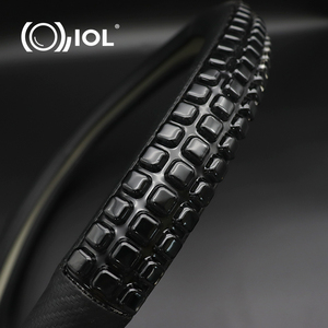 IOL Advanced Black Car Steer <span class=keywords><strong>Wheeling</strong></span> Cover 38cm Rueda de conducción Cubierta protectora antideslizante Accesorios interiores - Product Image 4