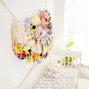 Stuffed Animal <b>Net</b> or Hammock for Flat Wall Mounted Handmade Macrame Toy Hammock Storage Mesh Bag Organizer - Product Image 1