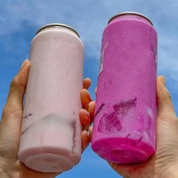 Vente en gros Canette de soda en plastique transparent PET de haute qualité 250ml 330ml 500ml 650ml personnalisée pour les boissons transparentes Pot pour boissons énergisantes
