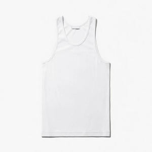 Camisetas sin mangas para hombre de talla grande, camisetas ajustadas para gimnasio, camisetas de entrenamiento, mezcla de lyocell, camisetas sin mangas acanaladas para hombre - Product Image 3
